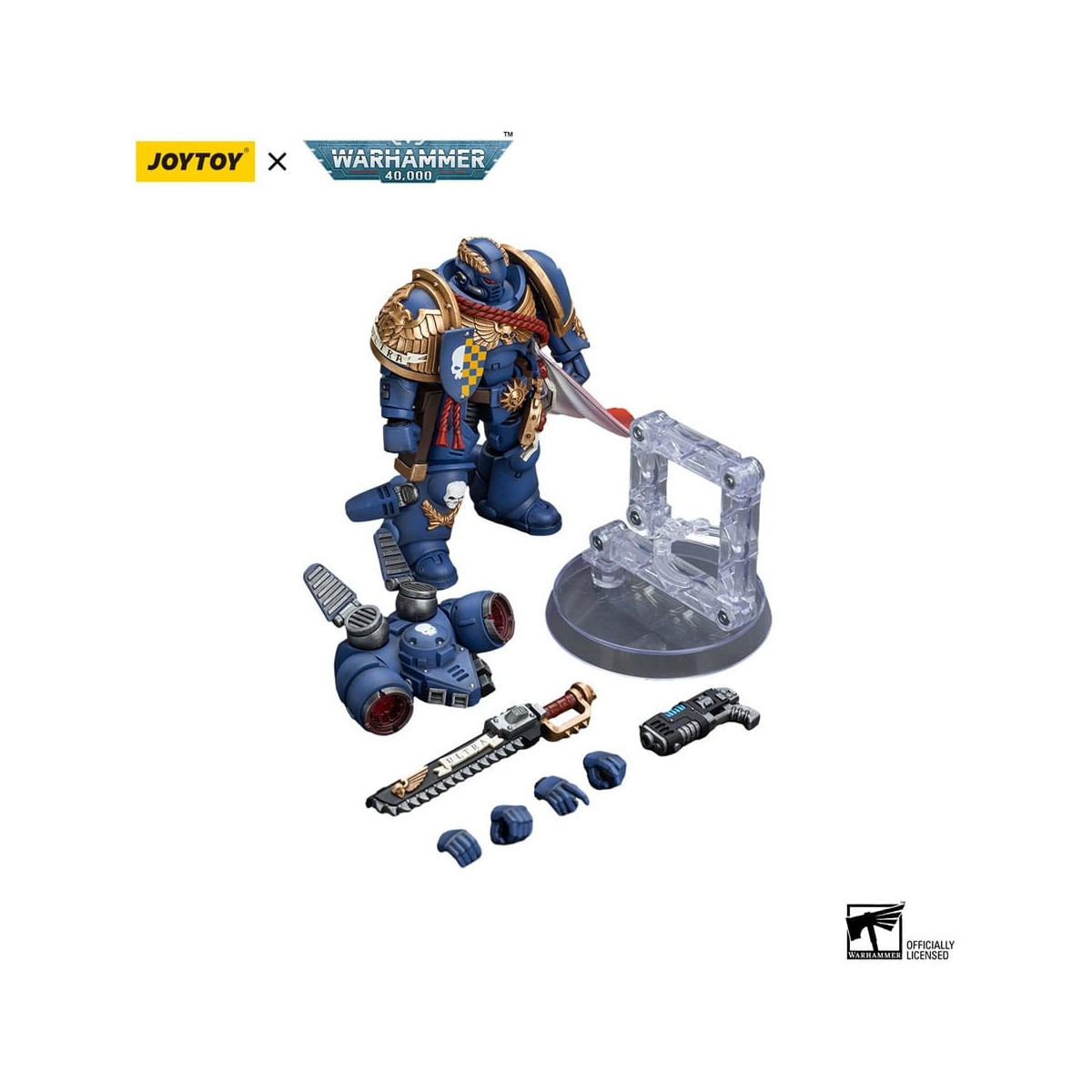 JoyToy - Space Marine - Ultramarines - Capitano con Jump Pack 1/18 - Warhammer 40K