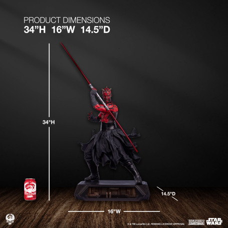PCS Star Wars - Darth Maul Deluxe 1/3 Scala Statua Serie Epica - Episodio I La Minaccia Fantasma