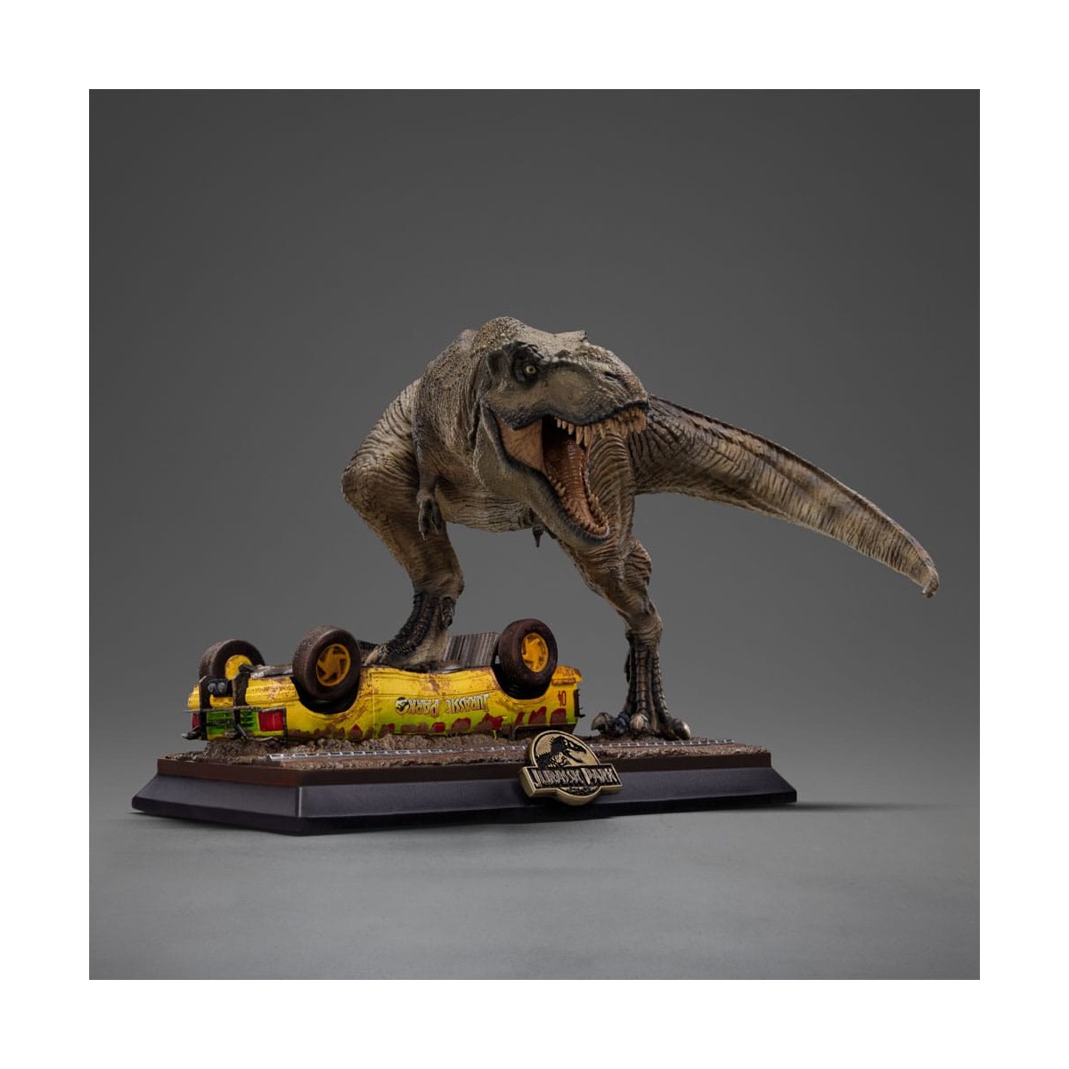 Iron Studios - L'attacco del T-Rex - Icone di Jurassic Park