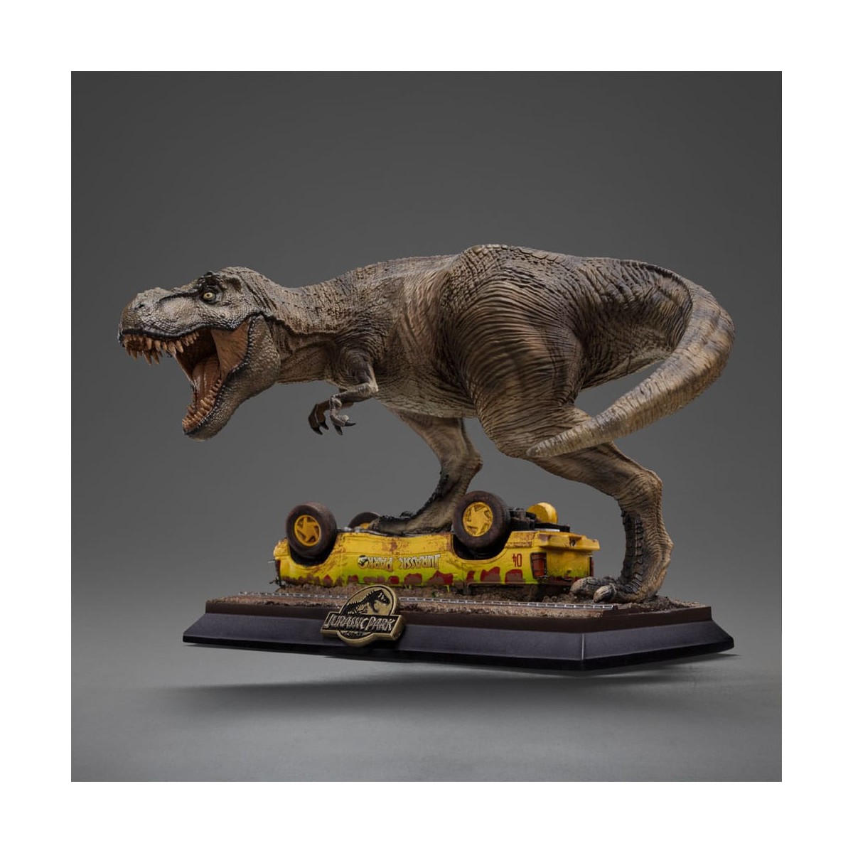 Iron Studios - L'attacco del T-Rex - Icone di Jurassic Park