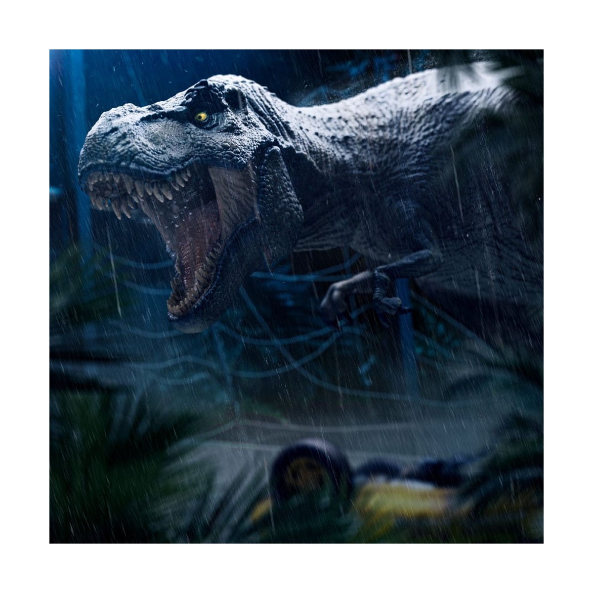 Iron Studios - L'attacco del T-Rex - Icone di Jurassic Park