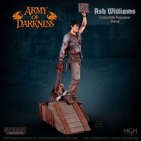 Syndicate Collectibles - Evil Dead Army of Darkness - Ash Williams Statua Premium 1/10 Edizione Apex