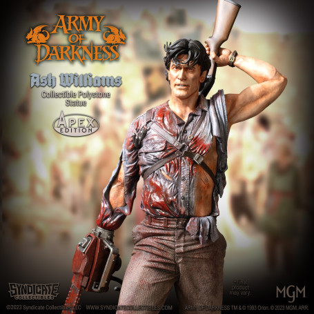 Syndicate Collectibles - Evil Dead Army of Darkness - Ash Williams Statua Premium 1/10 Edizione Apex