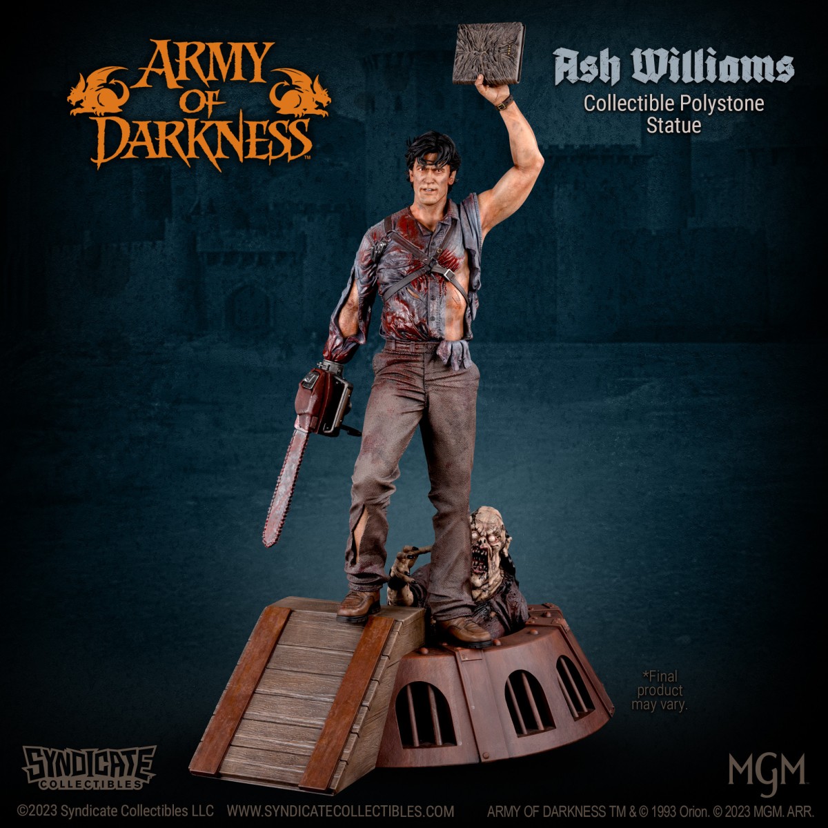 Syndicate Collectibles - Evil Dead Army of Darkness - Ash Williams Statua Premium 1/10 Edizione Apex