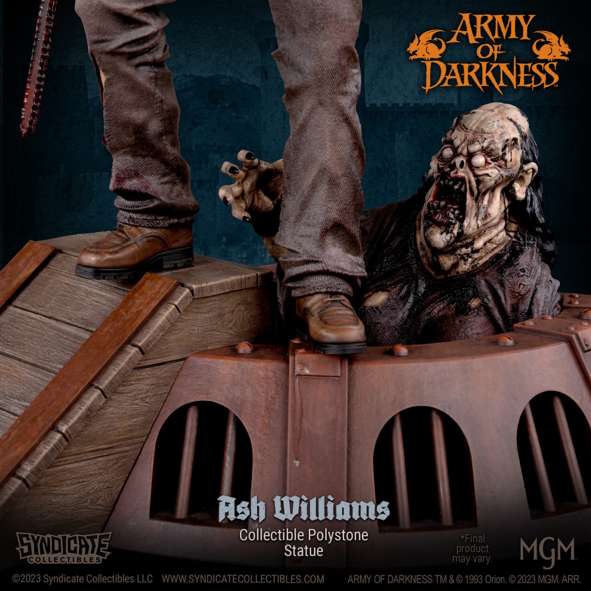 Syndicate Collectibles - Evil Dead Army of Darkness - Ash Williams Statua Premium 1/10 Edizione Apex