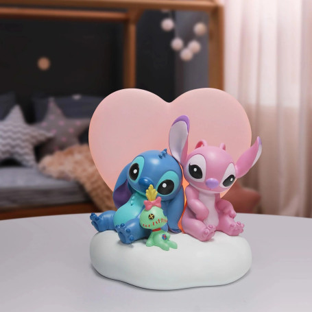 Grand Jester Studios Lilo e il punto - Stitch e Angel Heart figura luminosa