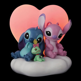 Grand Jester Studios Lilo e il punto - Stitch e Angel Heart figura luminosa