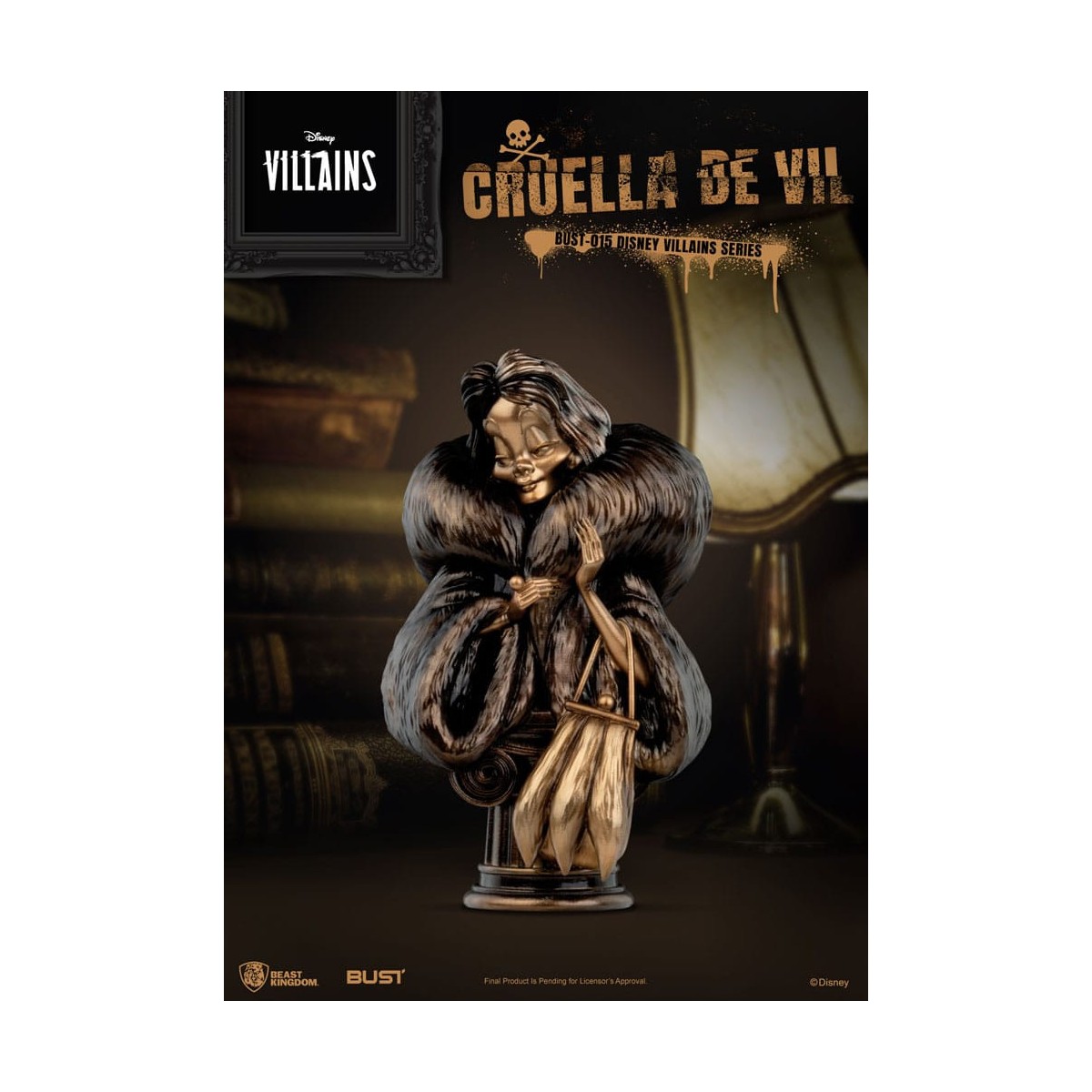 Regno della Bestia - Serie Disney Villains Cruella De Vil busto in pvc