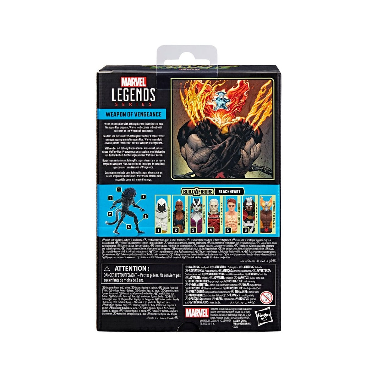 Marvel Legends Strange Tales - Arma della vendetta (Hellverine) - Blackheart BAF