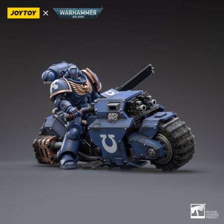 JoyToy Space Marine - Ultramarines - Outrider Bike 1/18 - Warhammer 40K