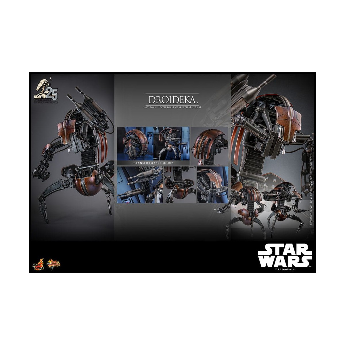 Hot Toys Star Wars La minaccia fantasma - Droideka MMS 1/6