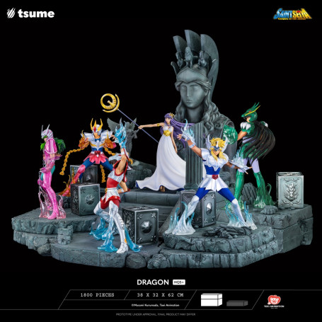 Statua di Tsume HQS+ Saint Seiya - Shiryu of the Dragon V.1 1/4
