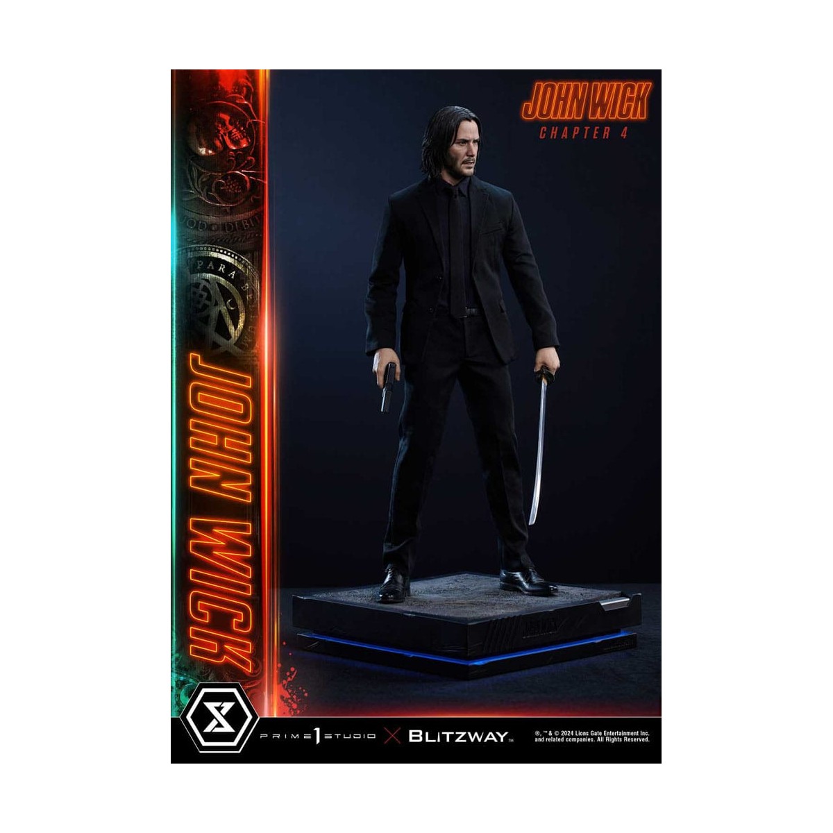 Prime 1 Studio - John Wick Capitolo 4 Ultimate Premium Masterline Series 1/4 John Wick Versione Deluxe