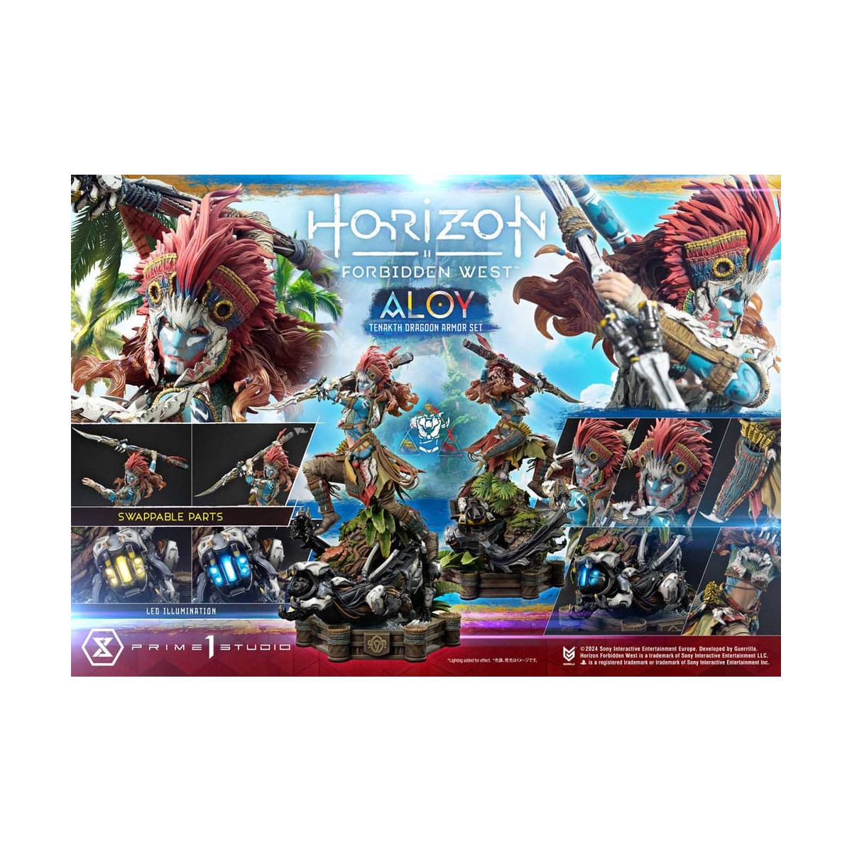 Prime 1 Studio - Aloy Versione Bonus Tenakth Dragoon - Horizon Forbidden West Ultimate Premium Masterline Series 1/4
