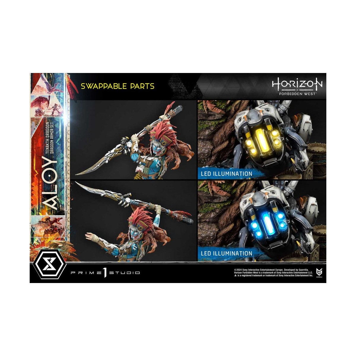 Prime 1 Studio - Aloy Versione Bonus Tenakth Dragoon - Horizon Forbidden West Ultimate Premium Masterline Series 1/4