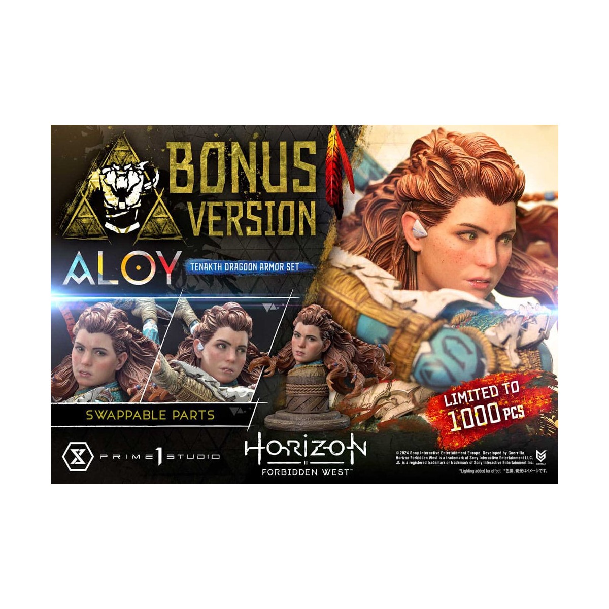 Prime 1 Studio - Aloy Versione Bonus Tenakth Dragoon - Horizon Forbidden West Ultimate Premium Masterline Series 1/4
