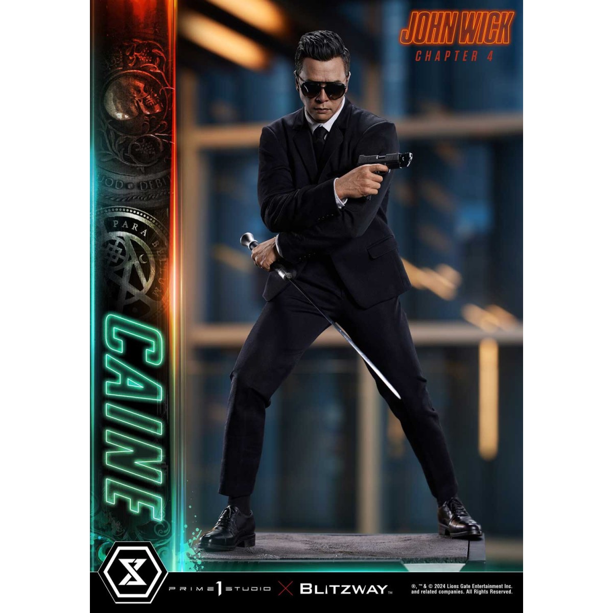 Prime 1 Studio - John Wick Capitolo 4 Serie Masterline Premium Ultimate 1/4 Caine Versione Deluxe