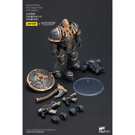 JoyToy Space Marine - Lupi Spaziali - Pacchetto Cacciatore Grigio - Cacciatore Grigio 1 1/18 - L'Eresia di Horus