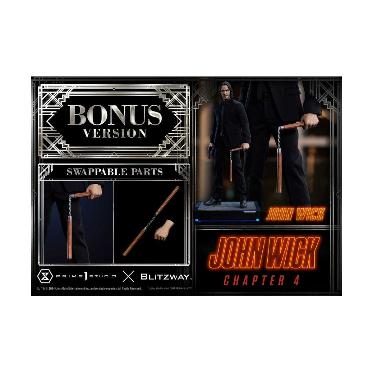 Prime 1 Studio - John Wick Capitolo 4 Ultimate Premium Masterline Series 1/4 John Wick Deluxe Versione Bonus