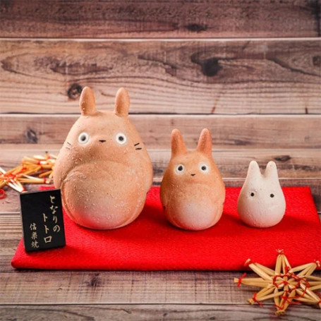 Maison Ghibli - Tre statuette di Totoro Shigaraki - Il mio vicino Totoro
