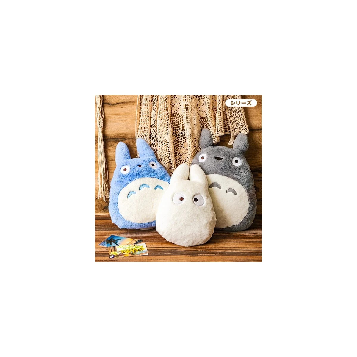 Cuscino Maison Ghibli Nakayoshi Totoro Grigio - Il mio vicino Totoro