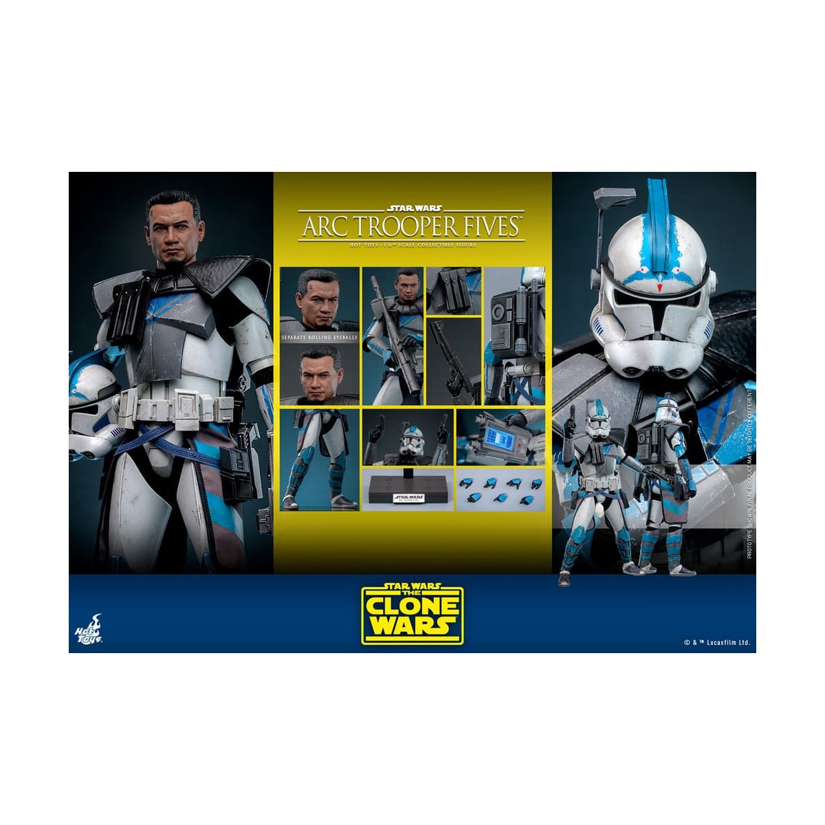 Hot Toys Star Wars - Clone Trooper Cinque - The Clone Wars 1/6