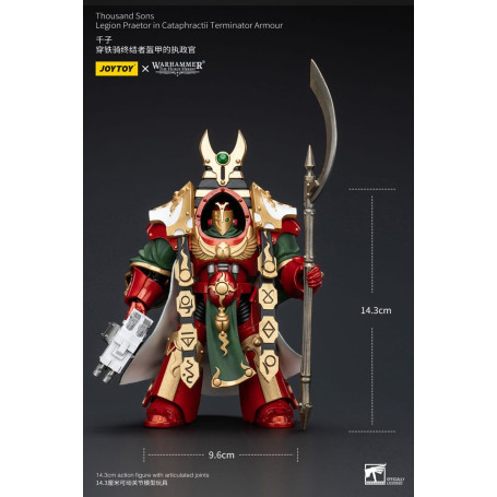 JoyToy Space Marine - Pretore della Legione dei Mille Figli in Armatura Terminator Cataphractii - 1/18 - L'Eresia di Horus