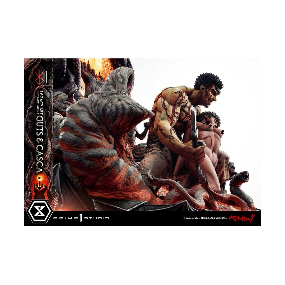 Prime 1 Studio Berserk - Kentaro Miura Legacy Art Berserker GUTS & CASCA Versione bonus in scala 1/6