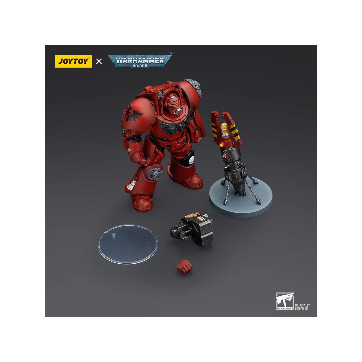 JoyToy Space Marines - Squadra Terminator degli Angeli del Sangue - Terminator con Teletrasporto Homer 1/18 - Warhammer 40K