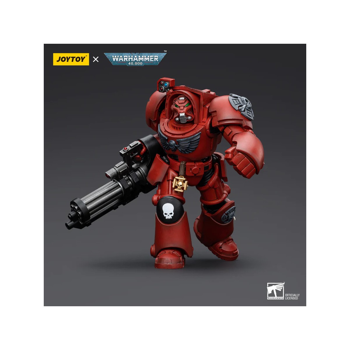 JoyToy Space Marines - Squadra Terminator degli Angeli del Sangue - Terminator con canone d'assalto 1/18 - Warhammer 40K