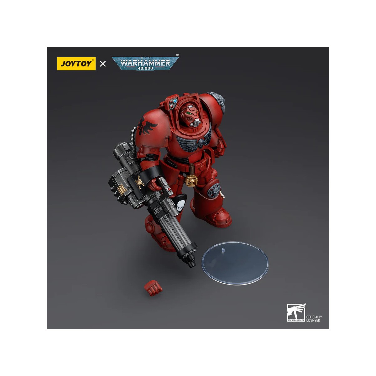 JoyToy Space Marines - Squadra Terminator degli Angeli del Sangue - Terminator con canone d'assalto 1/18 - Warhammer 40K