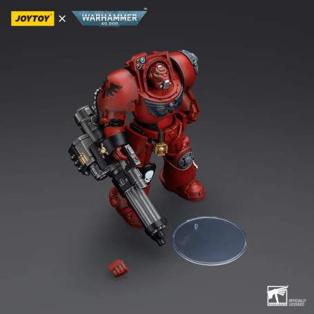 JoyToy Space Marines - Squadra Terminator degli Angeli del Sangue - Terminator con canone d'assalto 1/18 - Warhammer 40K