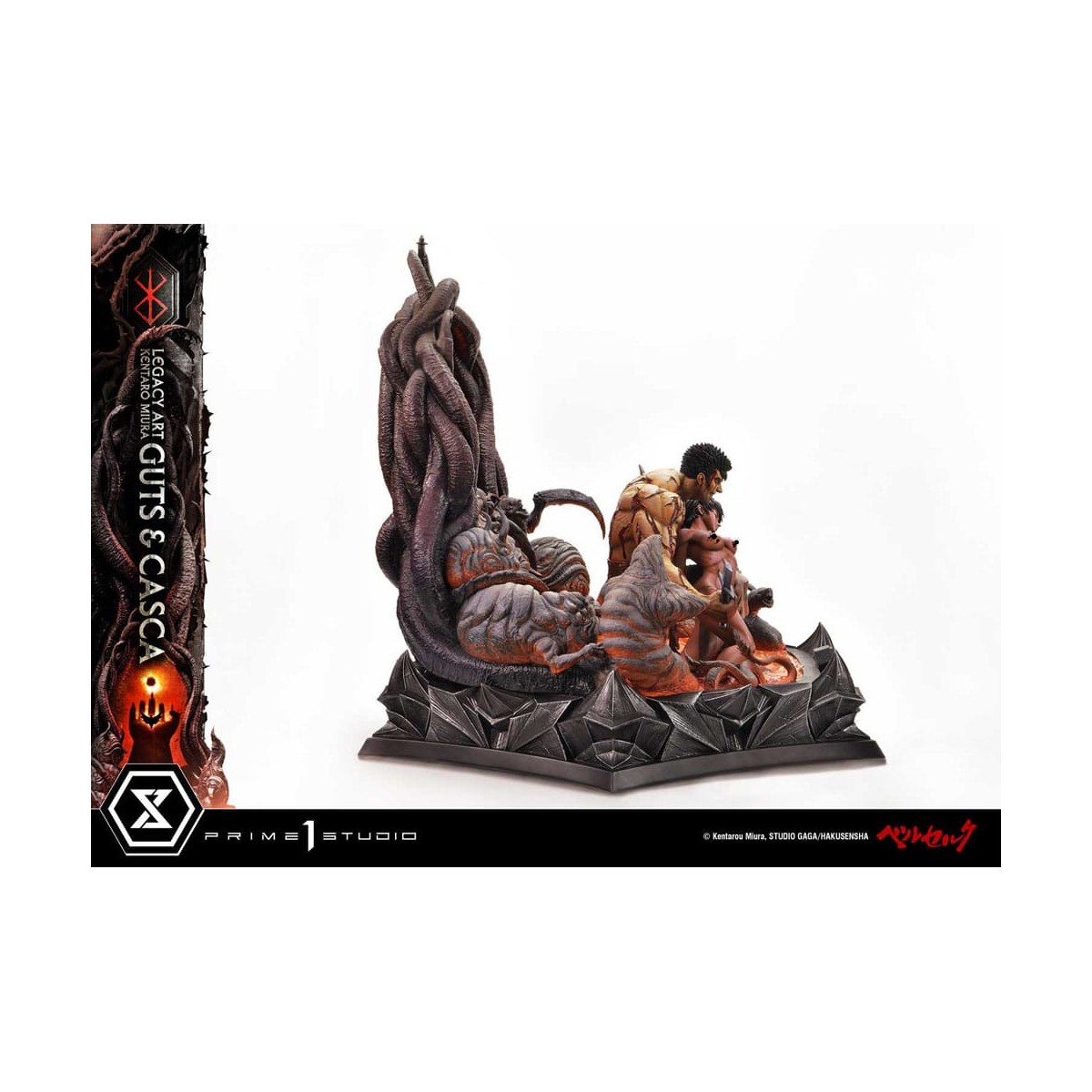 Prime 1 Studio Berserk - Statua di Kentaro Miura Legacy Art Berserker GUTS & CASCA in scala 1/6