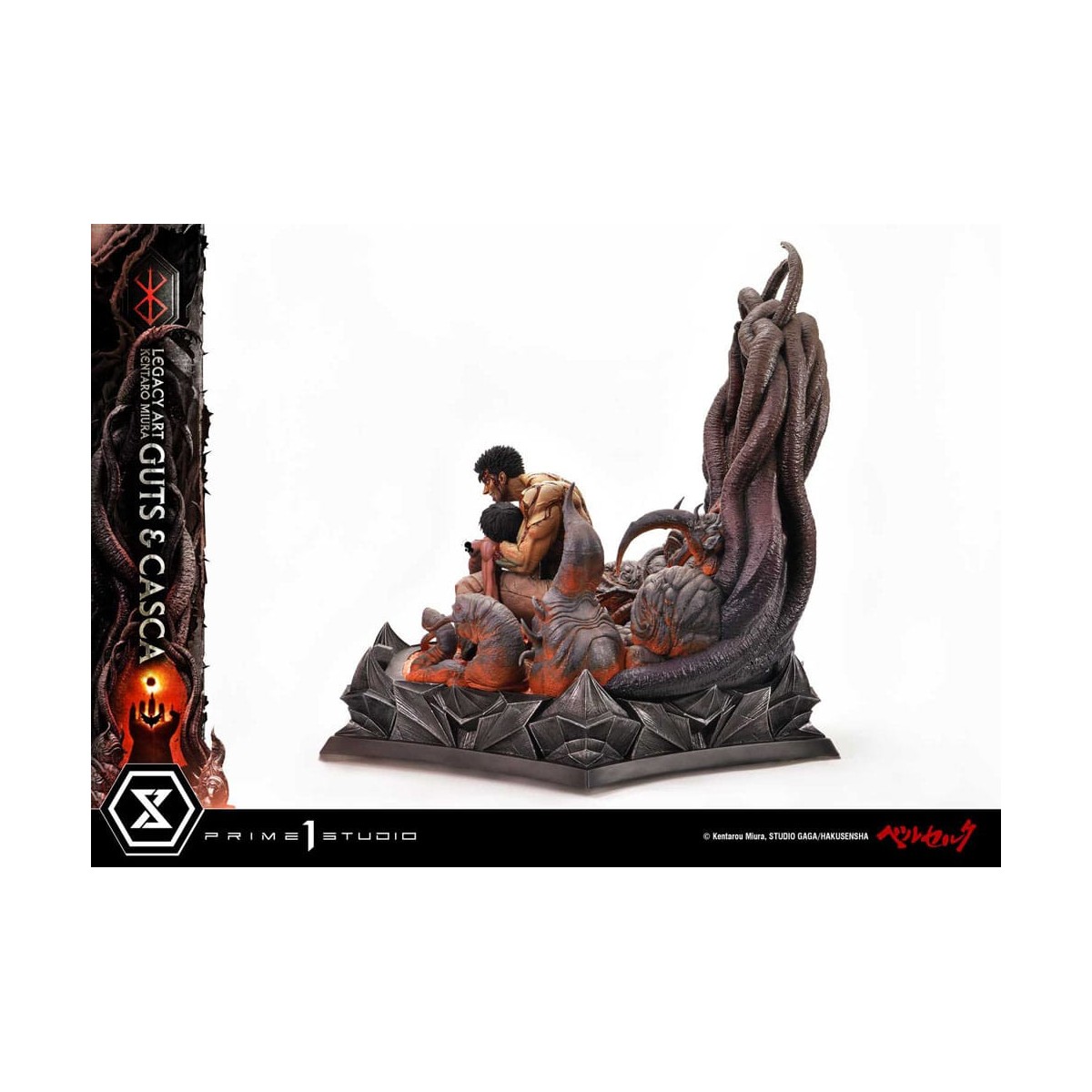 Prime 1 Studio Berserk - Statua di Kentaro Miura Legacy Art Berserker GUTS & CASCA in scala 1/6