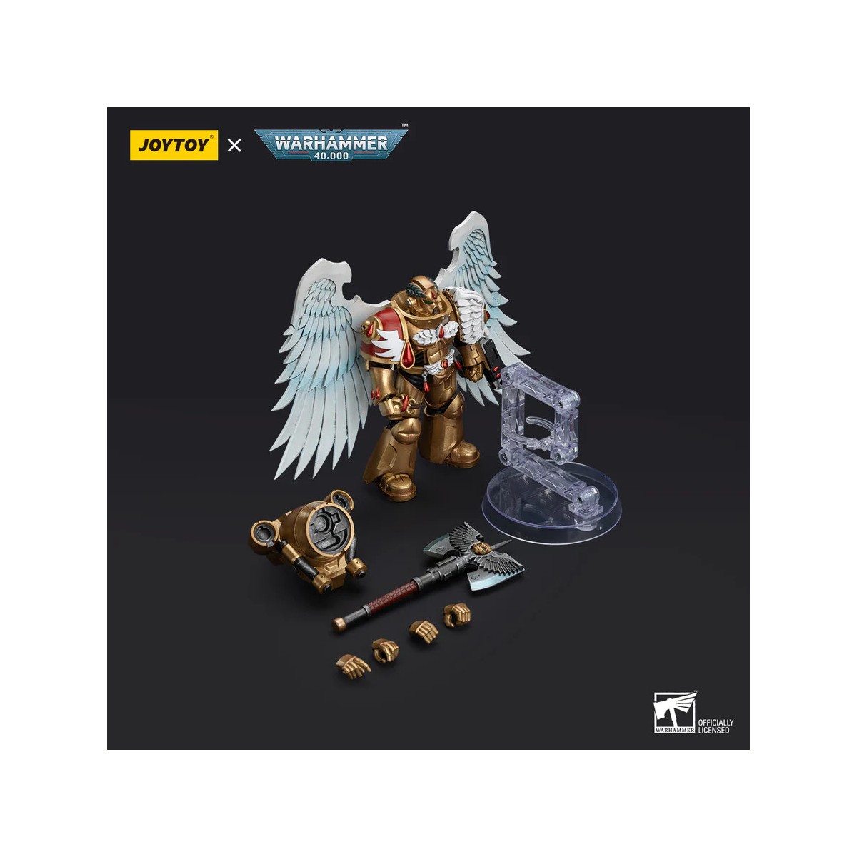 JoyToy Space Marines - Guardia Sanguinaria degli Angeli del Sangue - Guardia Sanguinaria con Ascia 1/18 - Warhammer 40K