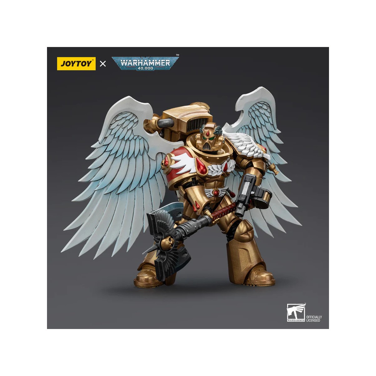 JoyToy Space Marines - Guardia Sanguinaria degli Angeli del Sangue - Guardia Sanguinaria con Ascia 1/18 - Warhammer 40K