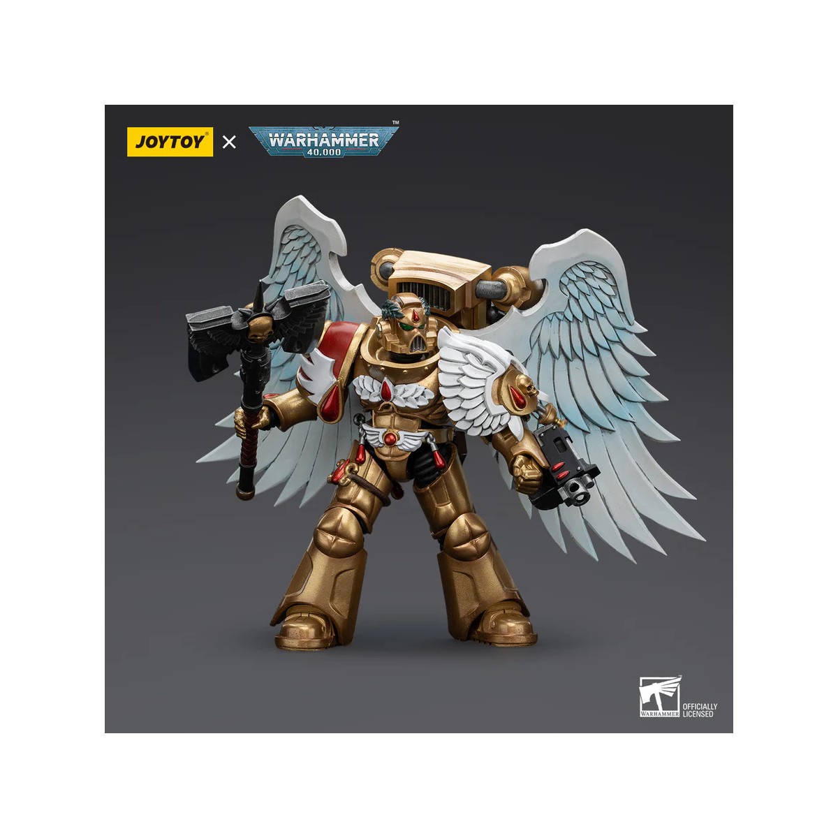 JoyToy Space Marines - Guardia Sanguinaria degli Angeli del Sangue - Guardia Sanguinaria con Ascia 1/18 - Warhammer 40K