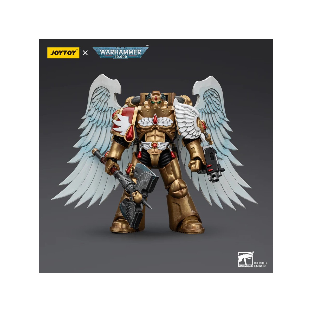 JoyToy Space Marines - Guardia Sanguinaria degli Angeli del Sangue - Guardia Sanguinaria con Ascia 1/18 - Warhammer 40K