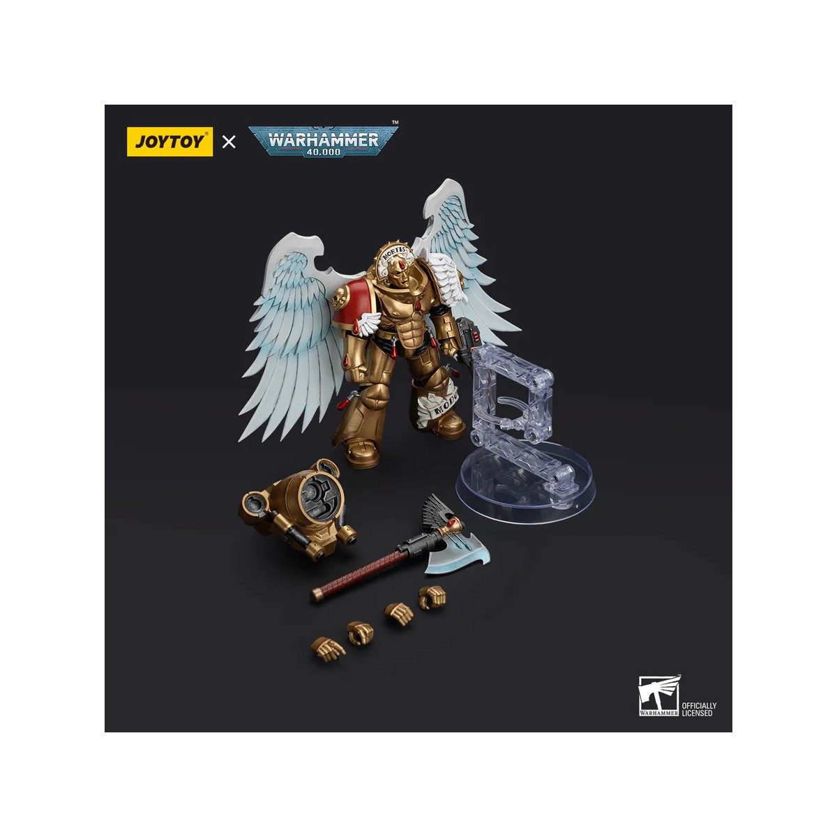 JoyToy Space Marines - Guardia Sanguinaria degli Angeli del Sangue - Guardia Sanguinaria con Ascia 2 1/18 - Warhammer 40K