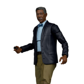 Mc Farlane - Multiverso DC - Bicchiere con etichetta dorata Lucius Fox 1/12 (Il Cavaliere Oscuro)