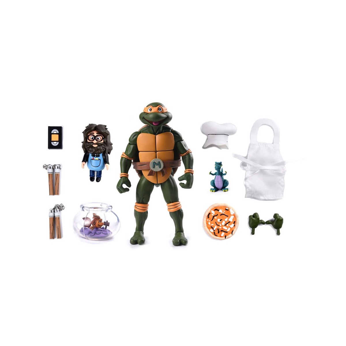 NECA - Ultimate Michelangelo VHS - Cartone animato TMNT