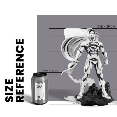 Pure Arts - Statuetta PX - Superman versione bianco e nero 1/8