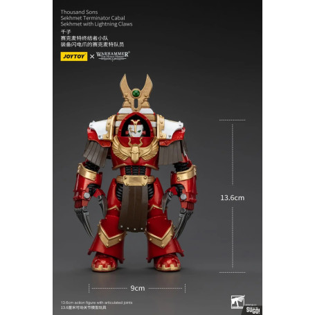 JoyToy Space Marine - Mille figli Sekhmet Terminator Cabal - Sekhmet con artigli fulminanti - L'Eresia di Horus