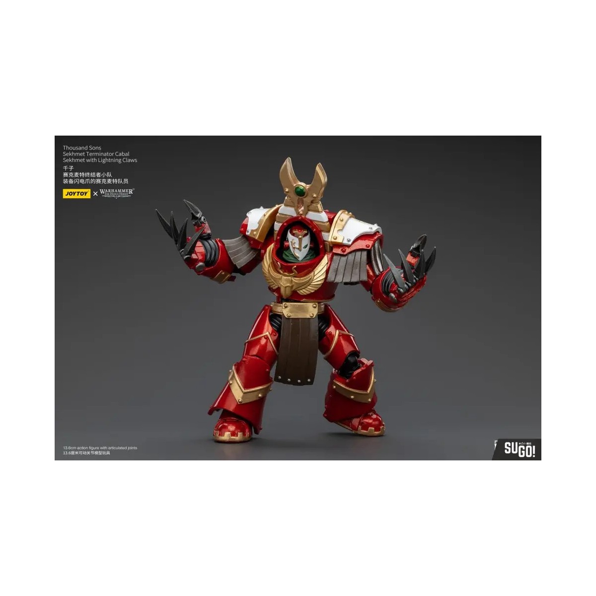 JoyToy Space Marine - Mille figli Sekhmet Terminator Cabal - Sekhmet con artigli fulminanti - L'Eresia di Horus