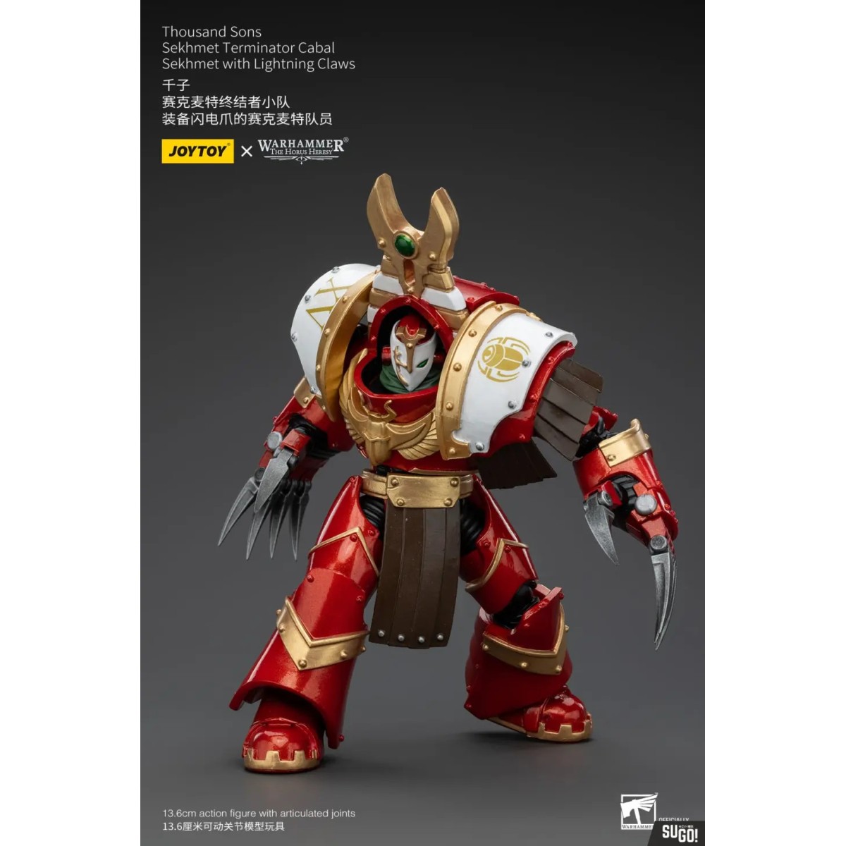 JoyToy Space Marine - Mille figli Sekhmet Terminator Cabal - Sekhmet con artigli fulminanti - L'Eresia di Horus