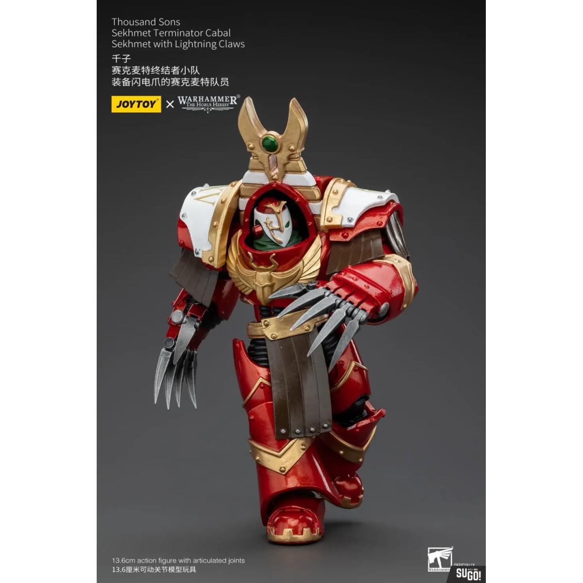 JoyToy Space Marine - Mille figli Sekhmet Terminator Cabal - Sekhmet con artigli fulminanti - L'Eresia di Horus