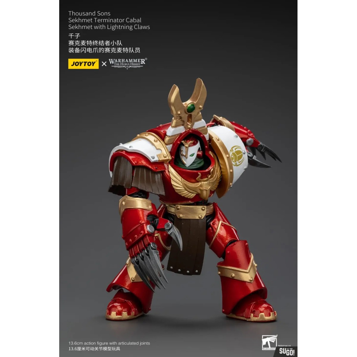 JoyToy Space Marine - Mille figli Sekhmet Terminator Cabal - Sekhmet con artigli fulminanti - L'Eresia di Horus