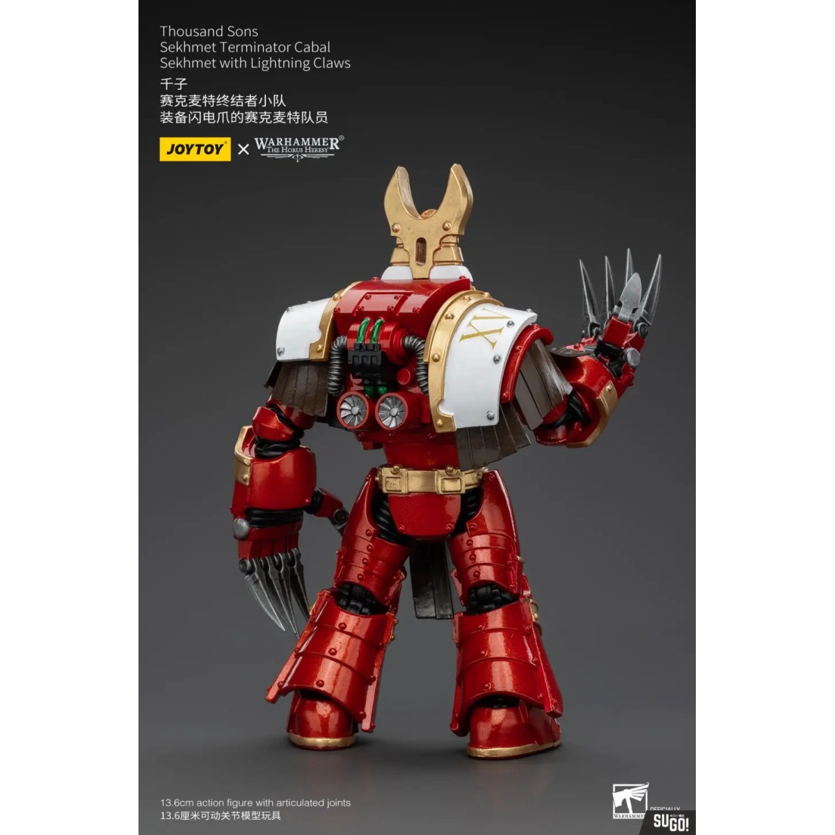JoyToy Space Marine - Mille figli Sekhmet Terminator Cabal - Sekhmet con artigli fulminanti - L'Eresia di Horus
