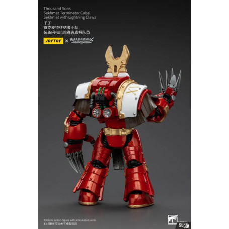 JoyToy Space Marine - Mille figli Sekhmet Terminator Cabal - Sekhmet con artigli fulminanti - L'Eresia di Horus