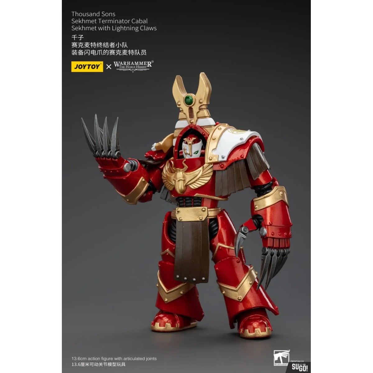 JoyToy Space Marine - Mille figli Sekhmet Terminator Cabal - Sekhmet con artigli fulminanti - L'Eresia di Horus